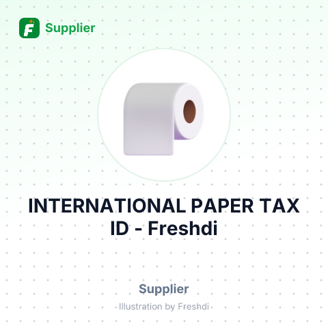 INTERNATIONAL PAPER TAX ID – summary card, no photo uploaded yet
