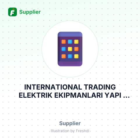 INTERNATIONAL TRADING ELEKTRIK EKIPMANLARI YAPI MALZEMELERI TEKSTIL ITHALAT IHRACAT VE TICARET ANONIM SIRKETI – summary card, no photo uploaded yet
