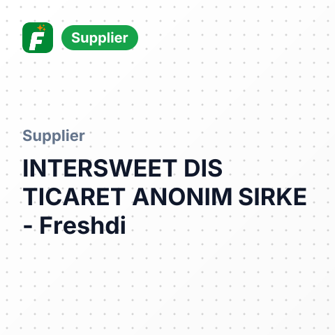 INTERSWEET DIS TICARET ANONIM SIRKE – summary card, no photo uploaded yet