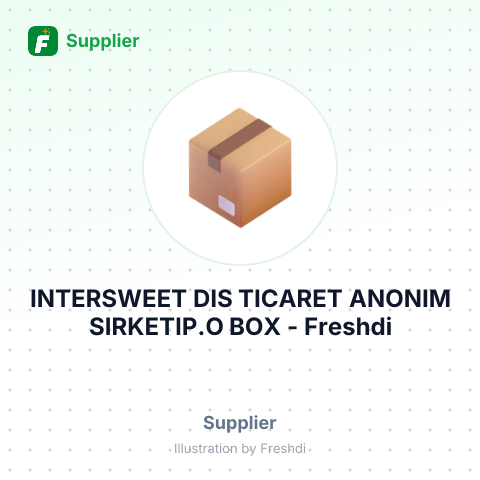 INTERSWEET DIS TICARET ANONIM SIRKETIP.O BOX – summary card, no photo uploaded yet