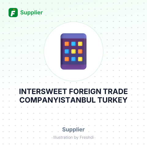 INTERSWEET FOREIGN TRADE COMPANYISTANBUL TURKEY – summary card, no photo uploaded yet