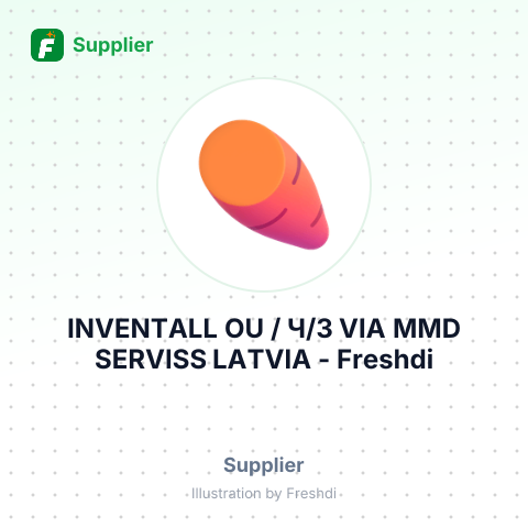 INVENTALL OU / Ч/З VIA MMD SERVISS LATVIA – summary card, no photo uploaded yet