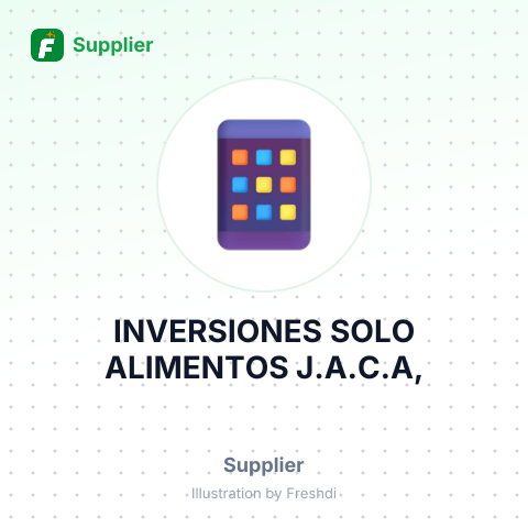 INVERSIONES SOLO ALIMENTOS J.A.C.A, – summary card, no photo uploaded yet