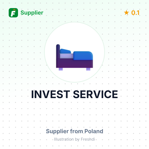 INVEST SERVICE – summary card, no photo uploaded yet