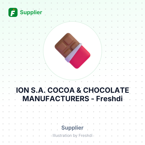 ION S.A. COCOA & CHOCOLATE MANUFACTURERS – summary card, no photo uploaded yet