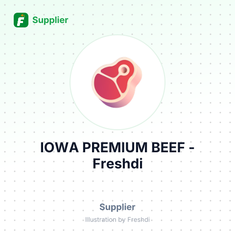 IOWA PREMIUM BEEF – summary card, no photo uploaded yet