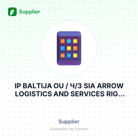 IP BALTIJA OU / Ч/З SIA ARROW LOGISTICS AND SERVICES RIGA LATVIA – summary card, no photo uploaded yet