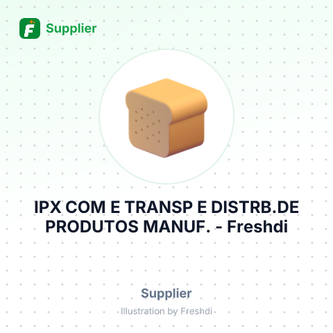 IPX COM E TRANSP E DISTRB.DE PRODUTOS MANUF. – summary card, no photo uploaded yet