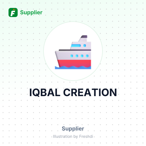 IQBAL CREATION – summary card, no photo uploaded yet