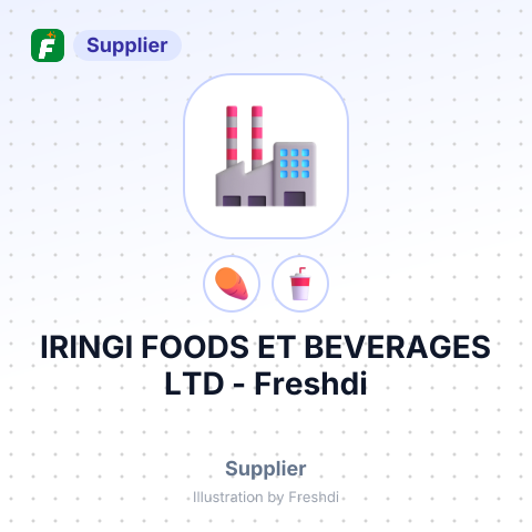 IRINGI FOODS ET BEVERAGES LTD – summary card, no photo uploaded yet