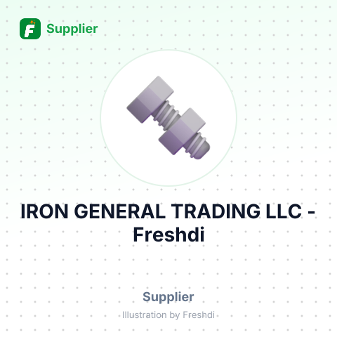 IRON GENERAL TRADING LLC – summary card, no photo uploaded yet