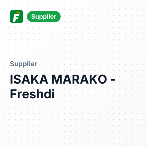 ISAKA MARAKO – summary card, no photo uploaded yet