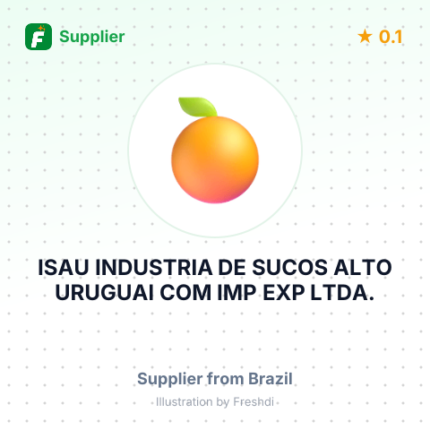 ISAU INDUSTRIA DE SUCOS ALTO URUGUAI COM IMP EXP LTDA. – summary card, no photo uploaded yet