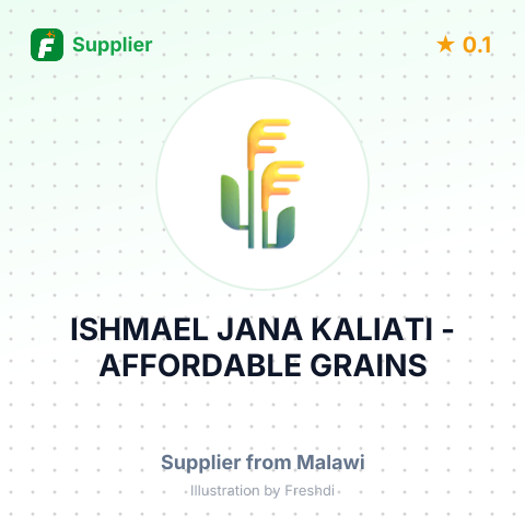 ISHMAEL JANA KALIATI - AFFORDABLE GRAINS – summary card, no photo uploaded yet
