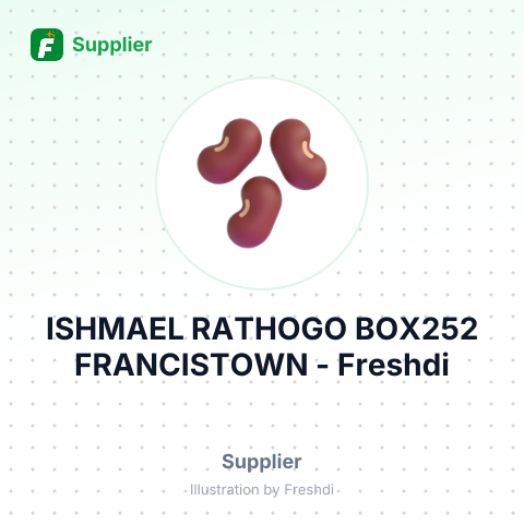 ISHMAEL RATHOGO BOX252 FRANCISTOWN – summary card, no photo uploaded yet