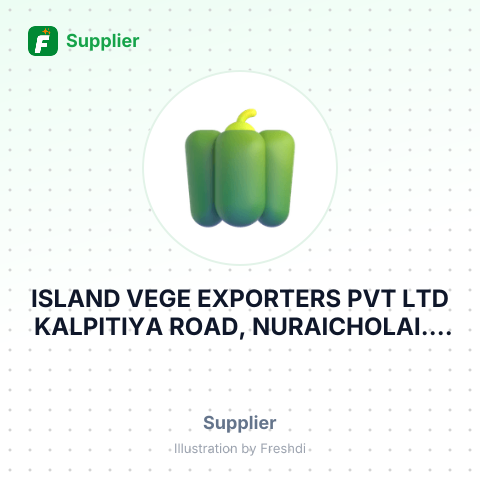 ISLAND VEGE EXPORTERS PVT LTD KALPITIYA ROAD, NURAICHOLAI. – summary card, no photo uploaded yet