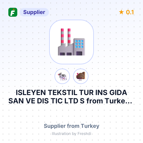 ISLEYEN TEKSTIL TUR INS GIDA SAN VE DIS TIC LTD S – summary card, no photo uploaded yet