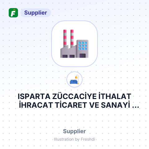 ISPARTA ZÜCCACİYE İTHALAT İHRACAT TİCARET VE SANAYİ LİMİTED ŞİRKETİ – summary card, no photo uploaded yet