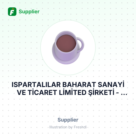 ISPARTALILAR BAHARAT SANAYİ VE TİCARET LİMİTED ŞİRKETİ – summary card, no photo uploaded yet