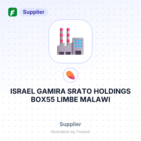 ISRAEL GAMIRA SRATO HOLDINGS BOX55 LIMBE MALAWI – summary card, no photo uploaded yet