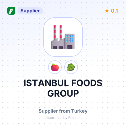 ISTANBUL FOODS GROUP – summary card, no photo uploaded yet