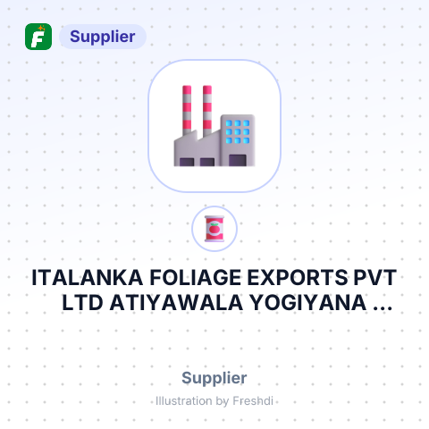 ITALANKA FOLIAGE EXPORTS PVT LTD ATIYAWALA YOGIYANA DANKOTUWA TSO- RMU REG DDC RMU ORDER – summary card, no photo uploaded yet