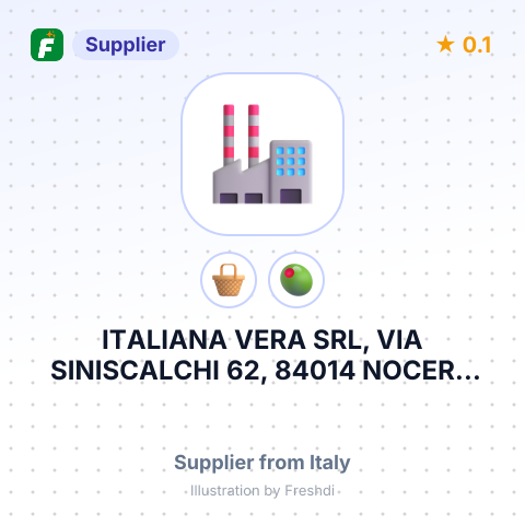 ITALIANA VERA SRL, VIA SINISCALCHI 62, 84014 NOCERA INTERIORE – summary card, no photo uploaded yet