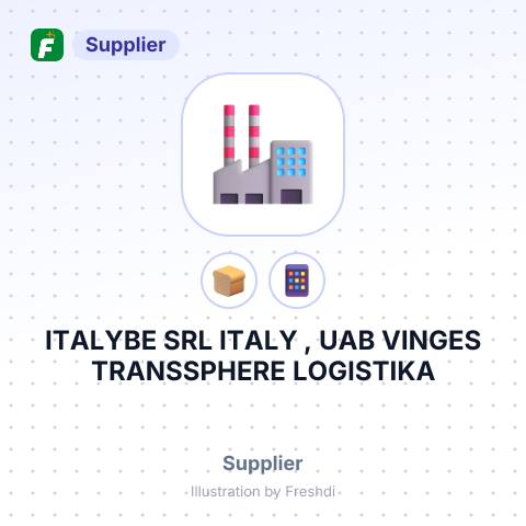ITALYBE SRL ITALY , UAB VINGES TRANSSPHERE LOGISTIKA – summary card, no photo uploaded yet