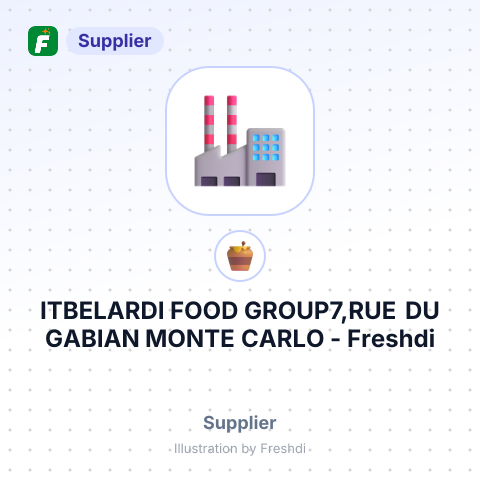 ITBELARDI FOOD GROUP7,RUE DU GABIAN MONTE CARLO – summary card, no photo uploaded yet