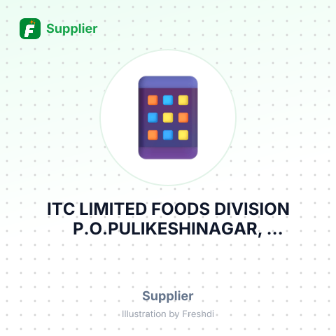ITC LIMITED FOODS DIVISION P.O.PULIKESHINAGAR, BANGALORE, INDIA. – summary card, no photo uploaded yet