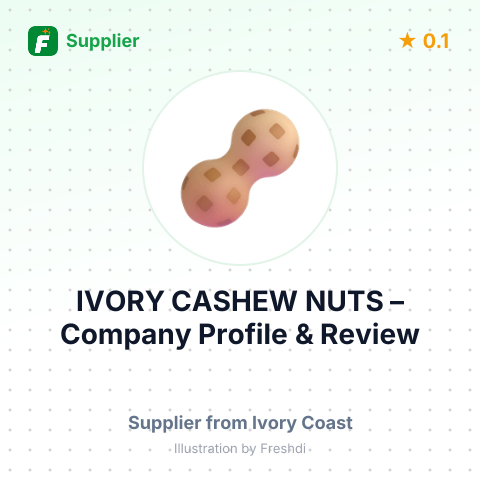 IVORY CASHEW NUTS – summary card, no photo uploaded yet