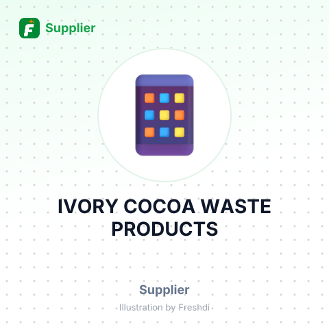 IVORY COCOA WASTE PRODUCTS – summary card, no photo uploaded yet