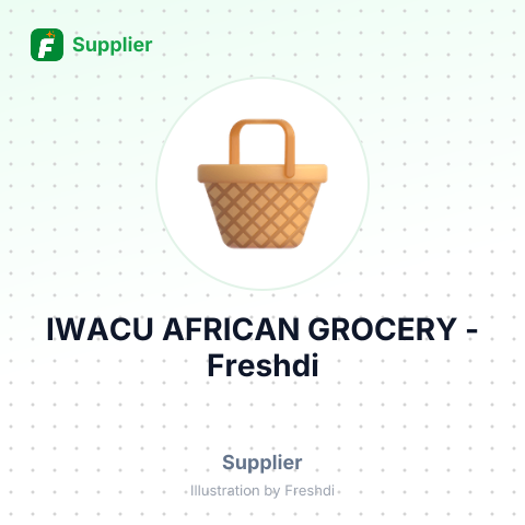 IWACU AFRICAN GROCERY – summary card, no photo uploaded yet