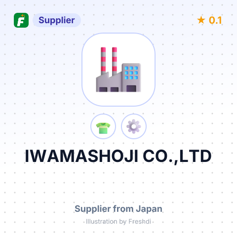 IWAMASHOJI CO.,LTD – summary card, no photo uploaded yet