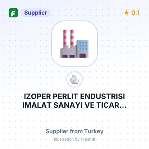 IZOPER PERLIT ENDUSTRISI IMALAT SANAYI VE TICAR... – summary card, no photo uploaded yet
