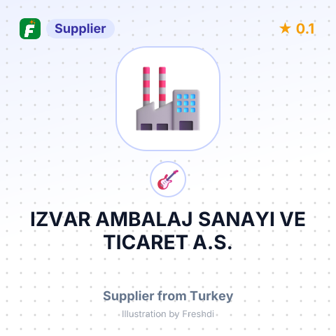 IZVAR AMBALAJ SANAYI VE TICARET A.S. – summary card, no photo uploaded yet
