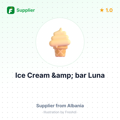 Ice Cream &amp; bar Luna – summary card, no photo uploaded yet