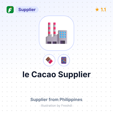 Ie Cacao Supplier  – summary card, no photo uploaded yet