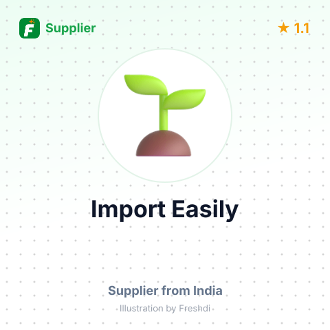 Import Easily  – summary card, no photo uploaded yet