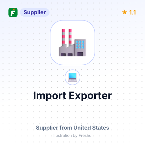 Import Exporter – summary card, no photo uploaded yet