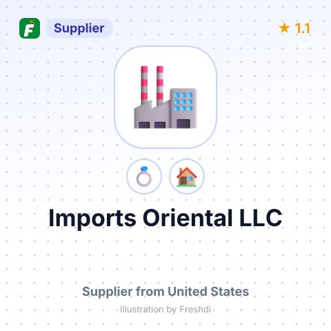 Imports Oriental LLC – summary card, no photo uploaded yet