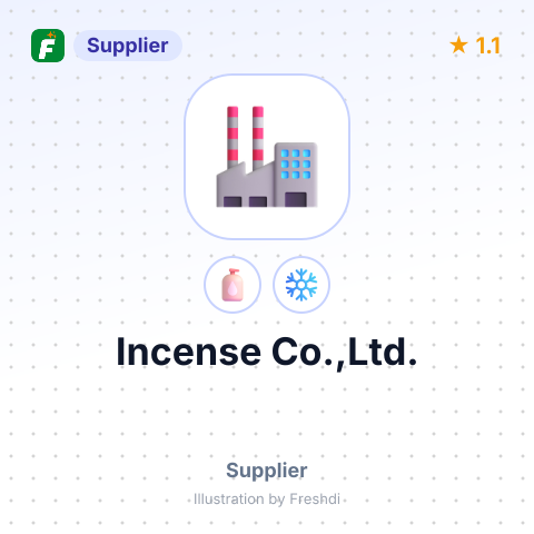 Incense Co.,Ltd. – summary card, no photo uploaded yet