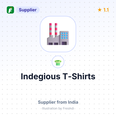 Indegious T-Shirts – summary card, no photo uploaded yet