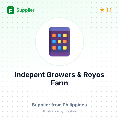 Indepent Growers & Royos Farm  – summary card, no photo uploaded yet