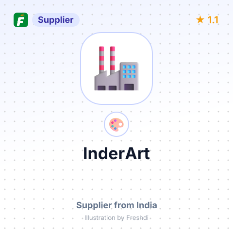 InderArt – summary card, no photo uploaded yet