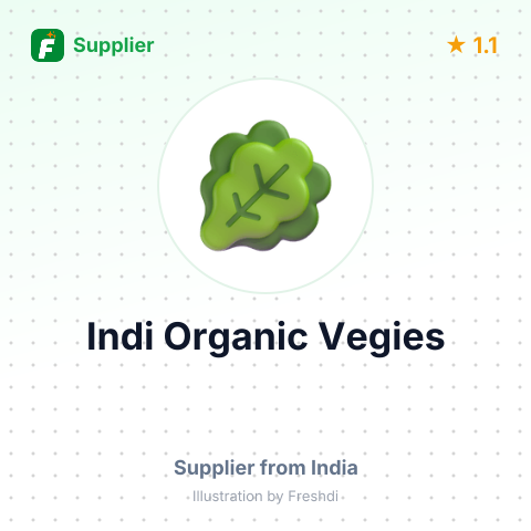 Indi Organic Vegies  – summary card, no photo uploaded yet