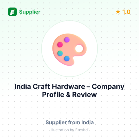 India Craft Hardware – summary card, no photo uploaded yet