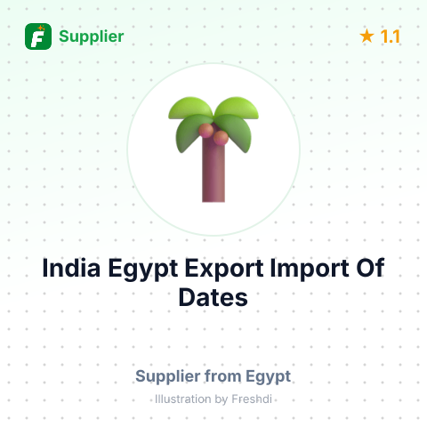 India Egypt Export Import Of Dates  – summary card, no photo uploaded yet