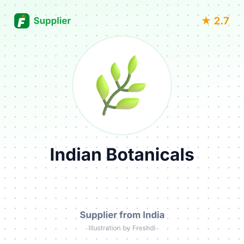 Indian Botanicals – summary card, no photo uploaded yet