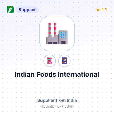 Indian Foods International  – summary card, no photo uploaded yet